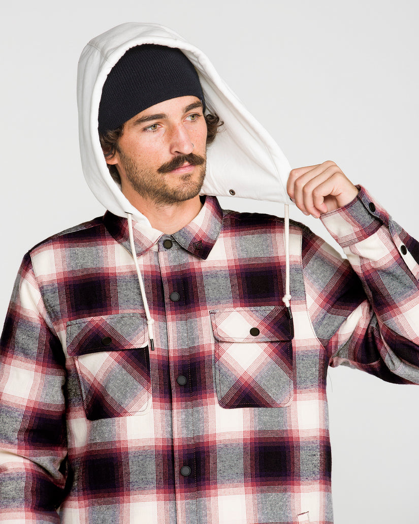 Enson Insulated Riding Flannel Jacke - Blue