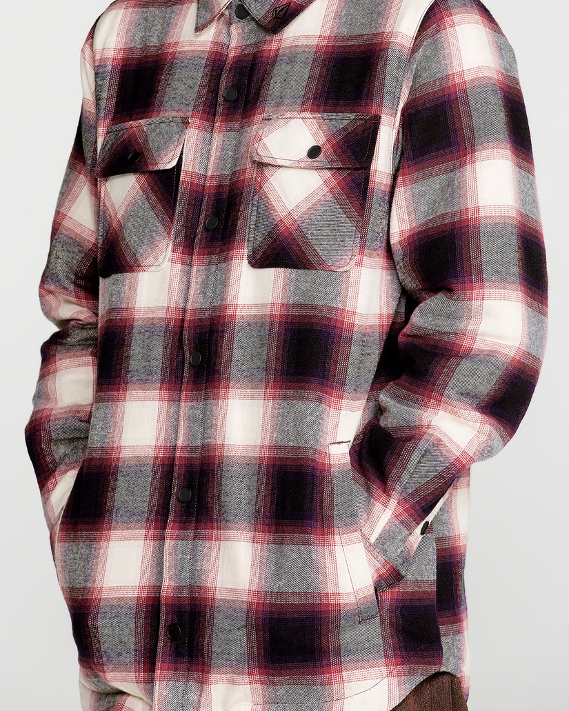 Enson Insulated Riding Flannel Jacke - Blue