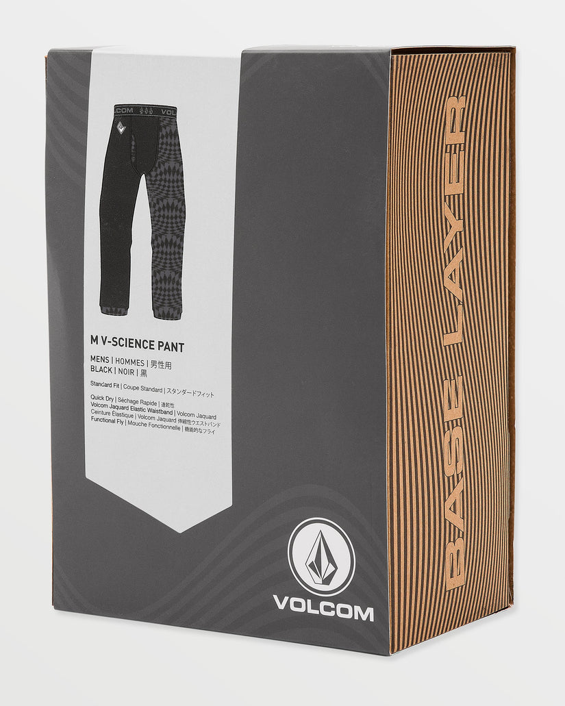 M V-Science Basisschicht-Hose - Black/Charcoal