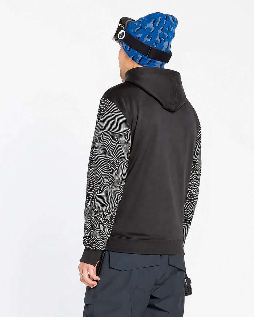 Hydro Riding Kapuzenpullover - Black Print