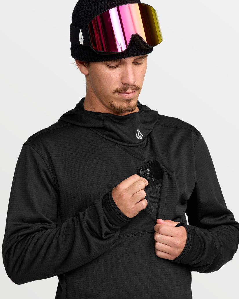 Gridlock Kapuzenpullover - Black