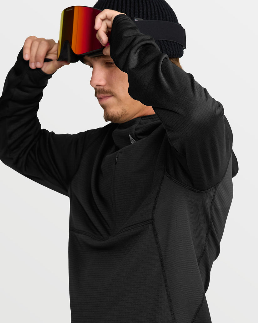 Gridlock Kapuzenpullover - Black
