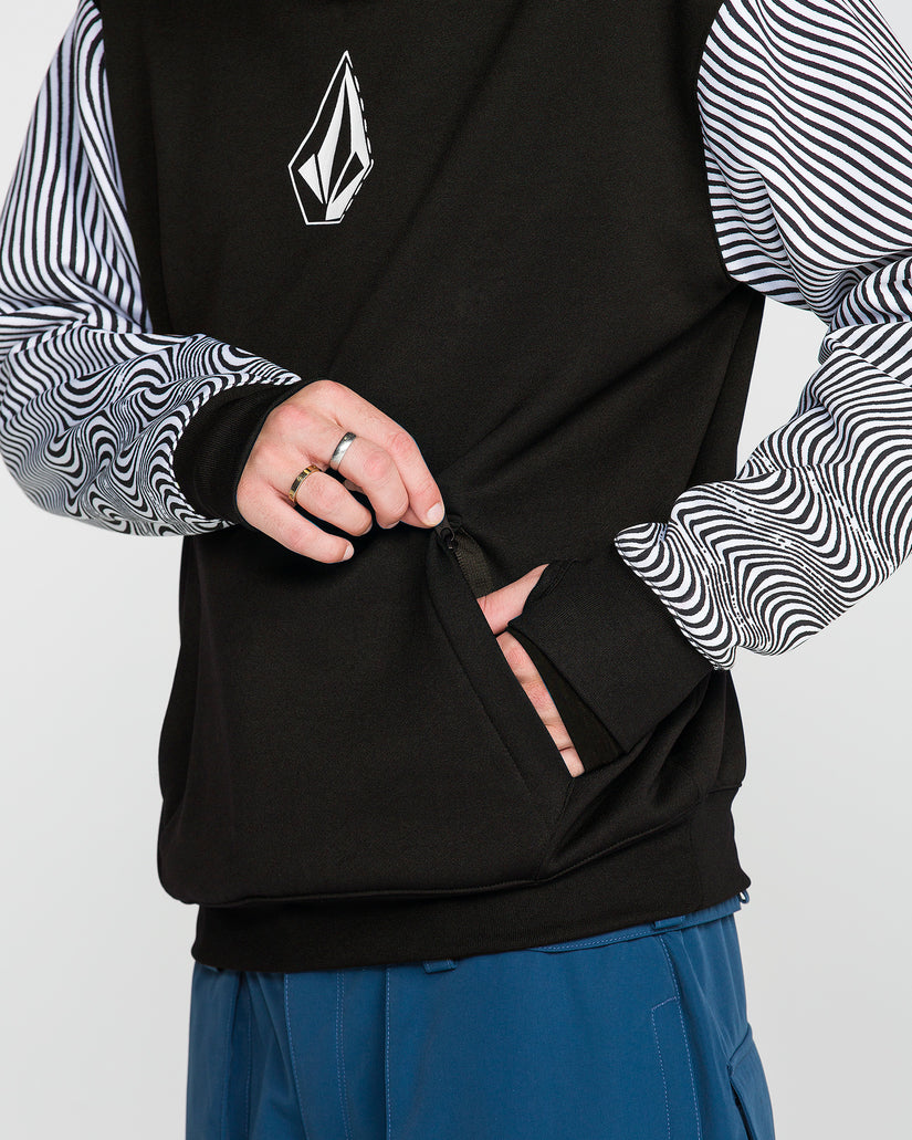 Hydro Riding Kapuzenpullover - Black/White