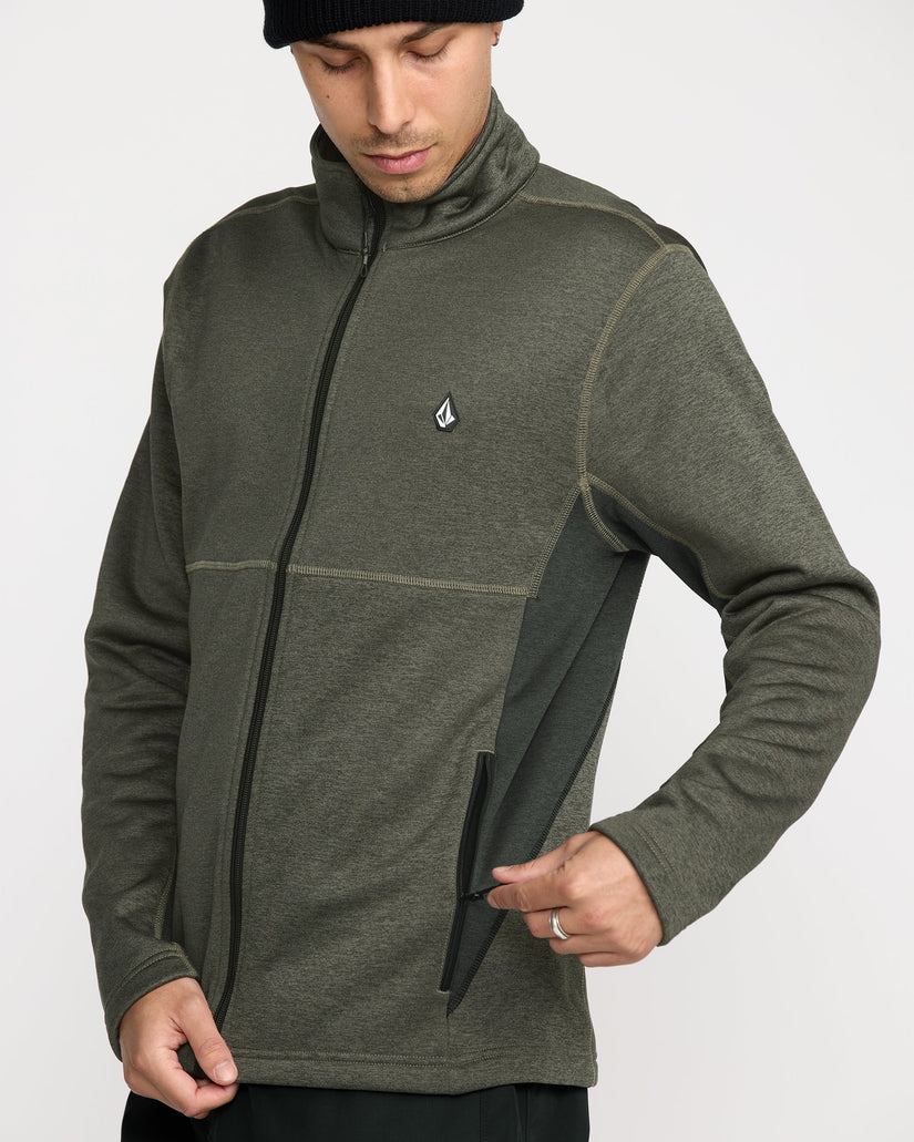 Snowbound Fleece Zip-Up Sweatshirt - Military