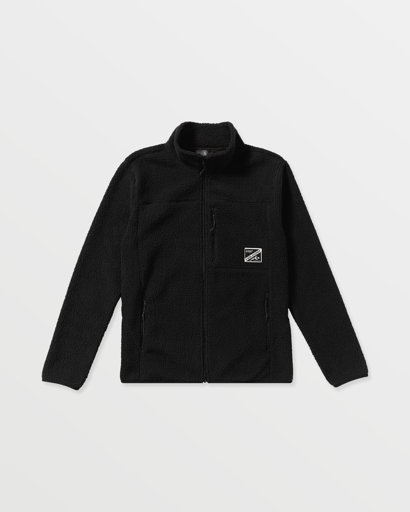 Nelson Sherpa Full Zip Jacke - Black