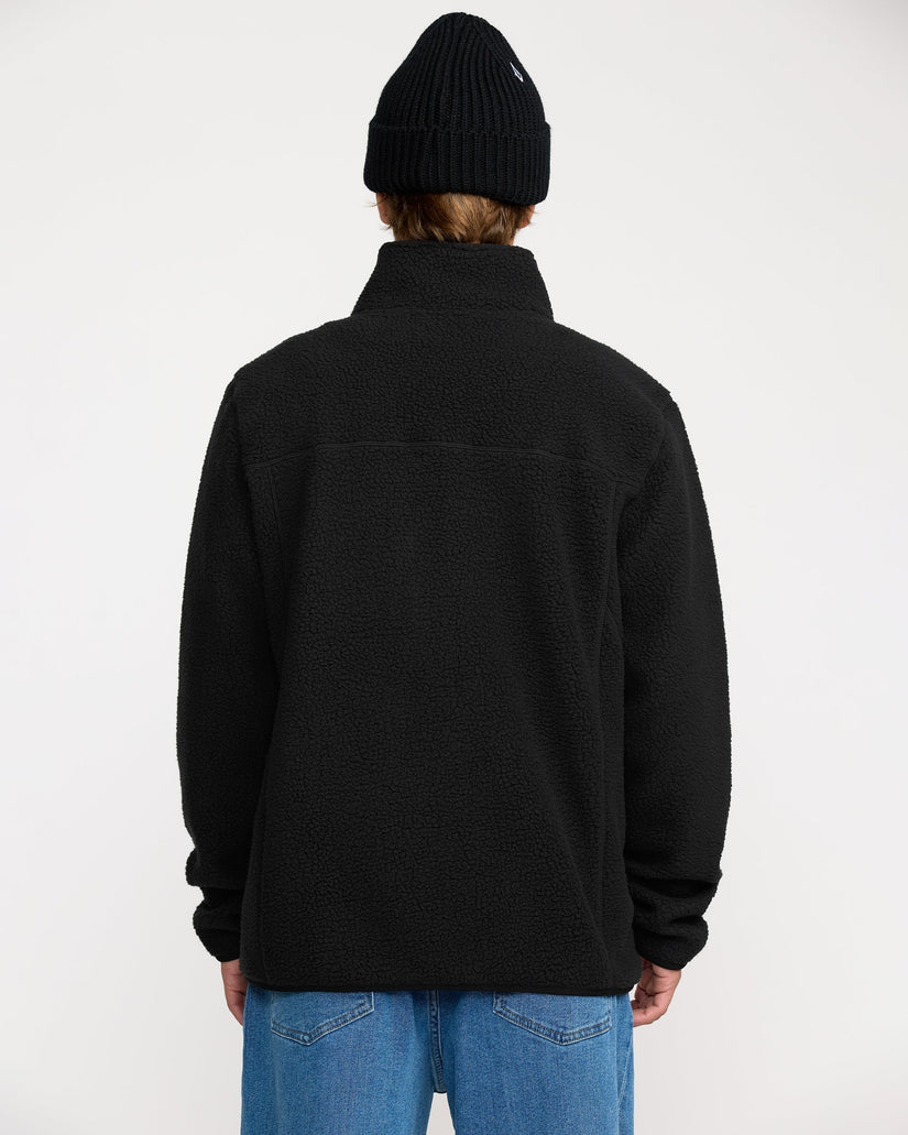 Nelson Sherpa Full Zip Jacke - Black