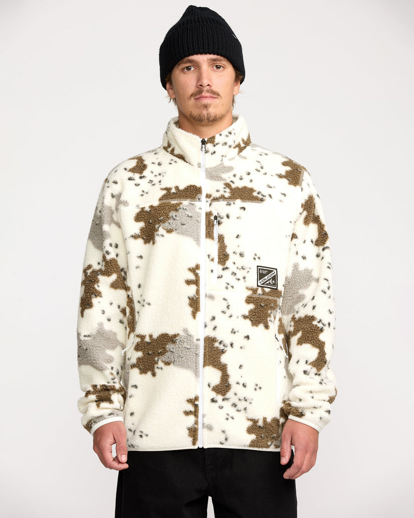 Nelson Sherpa Full Zip Jacke - White