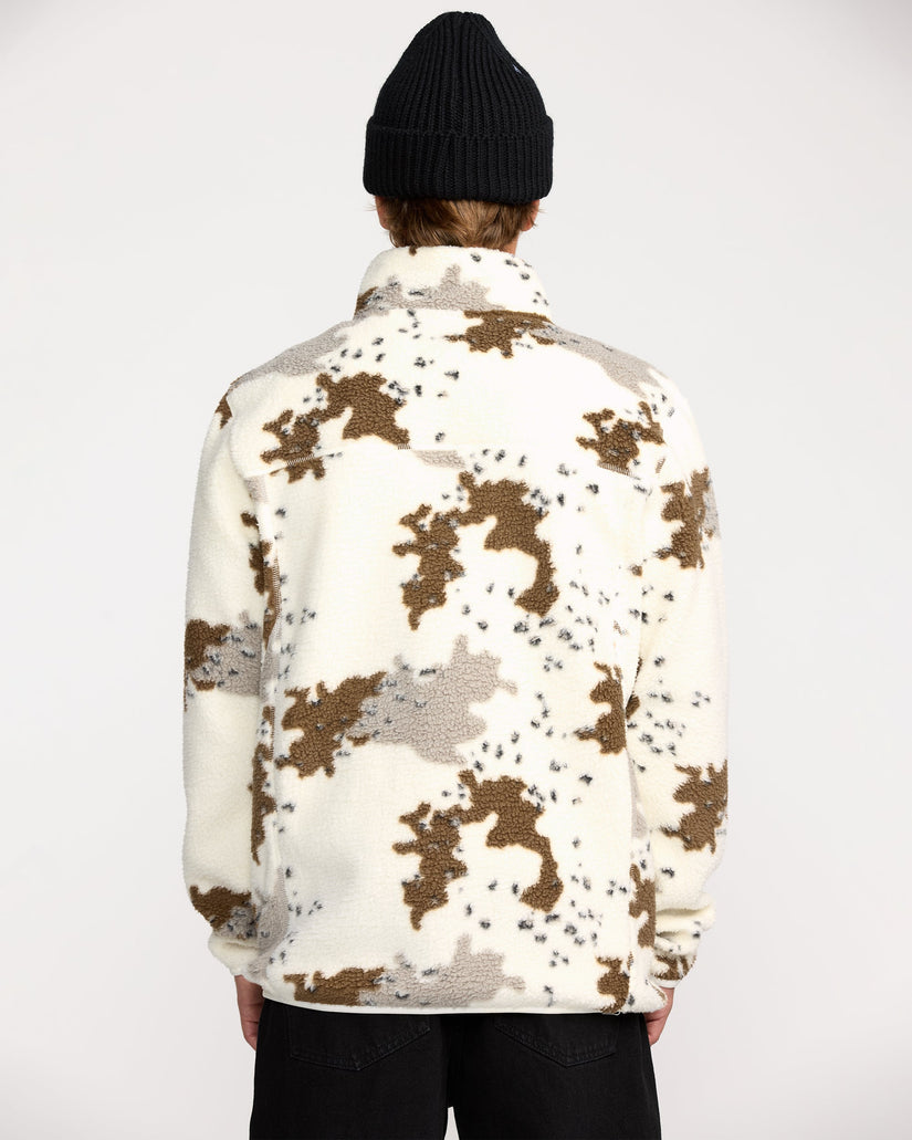 Nelson Sherpa Full Zip Jacke - White