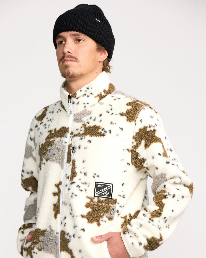 Nelson Sherpa Full Zip Jacke - White