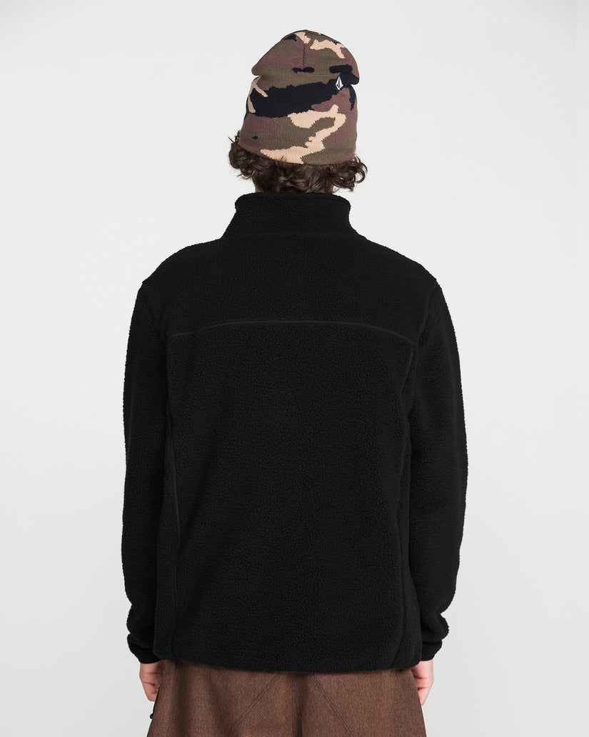 Nelson Sherpa Full Zip Jacke - Black