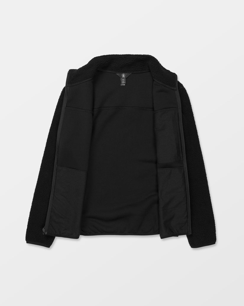 Nelson Sherpa Full Zip Jacke - Black