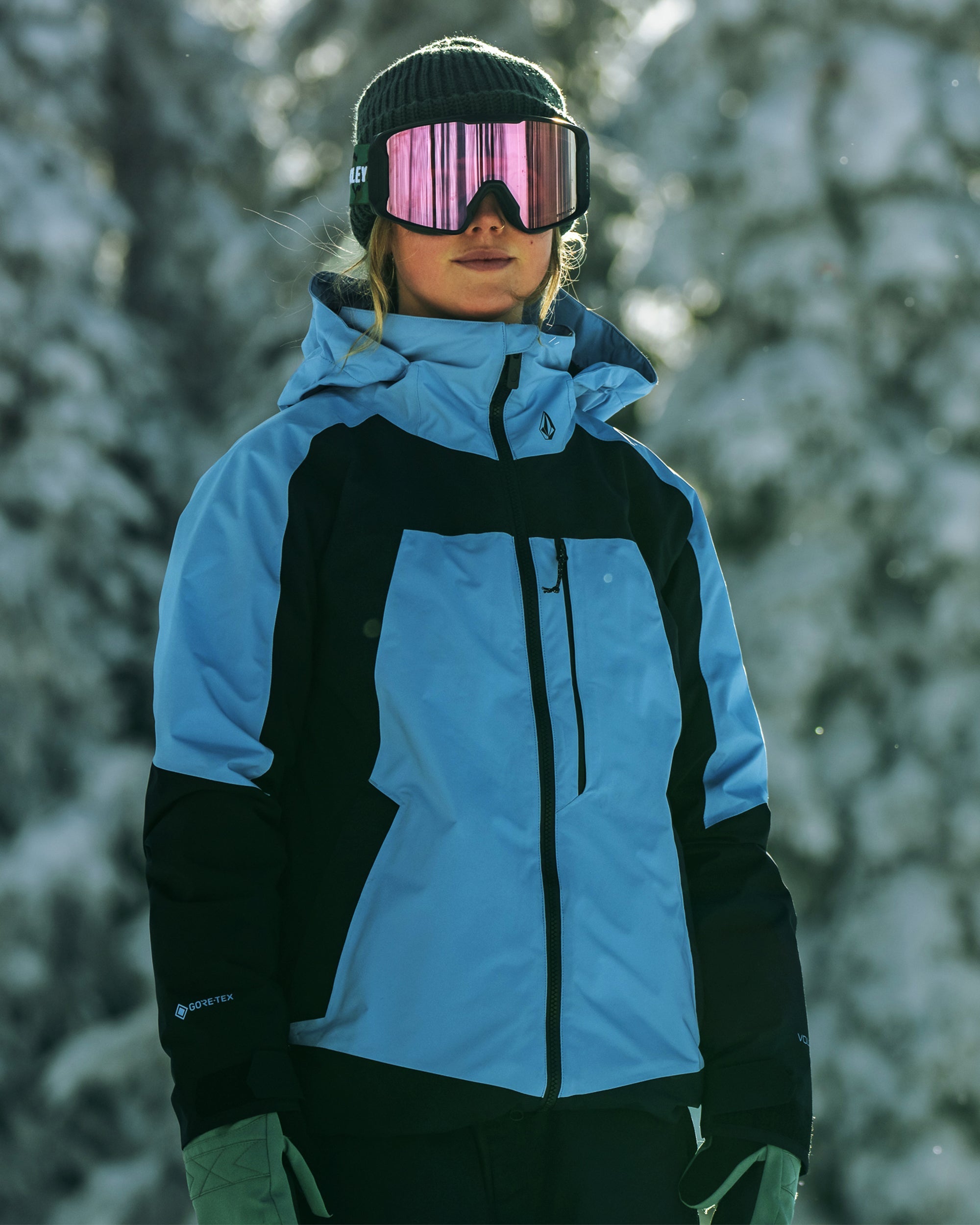 3D Stretch Gore-Tex Jacke - Crystal Blue - Damen - Volcom