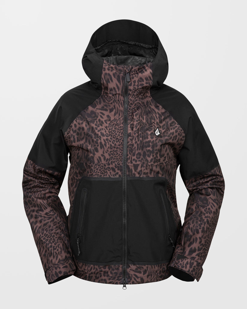 Leopard Ski Jacke Und Hose Damen Revna 20K Shell Jacke Leopard