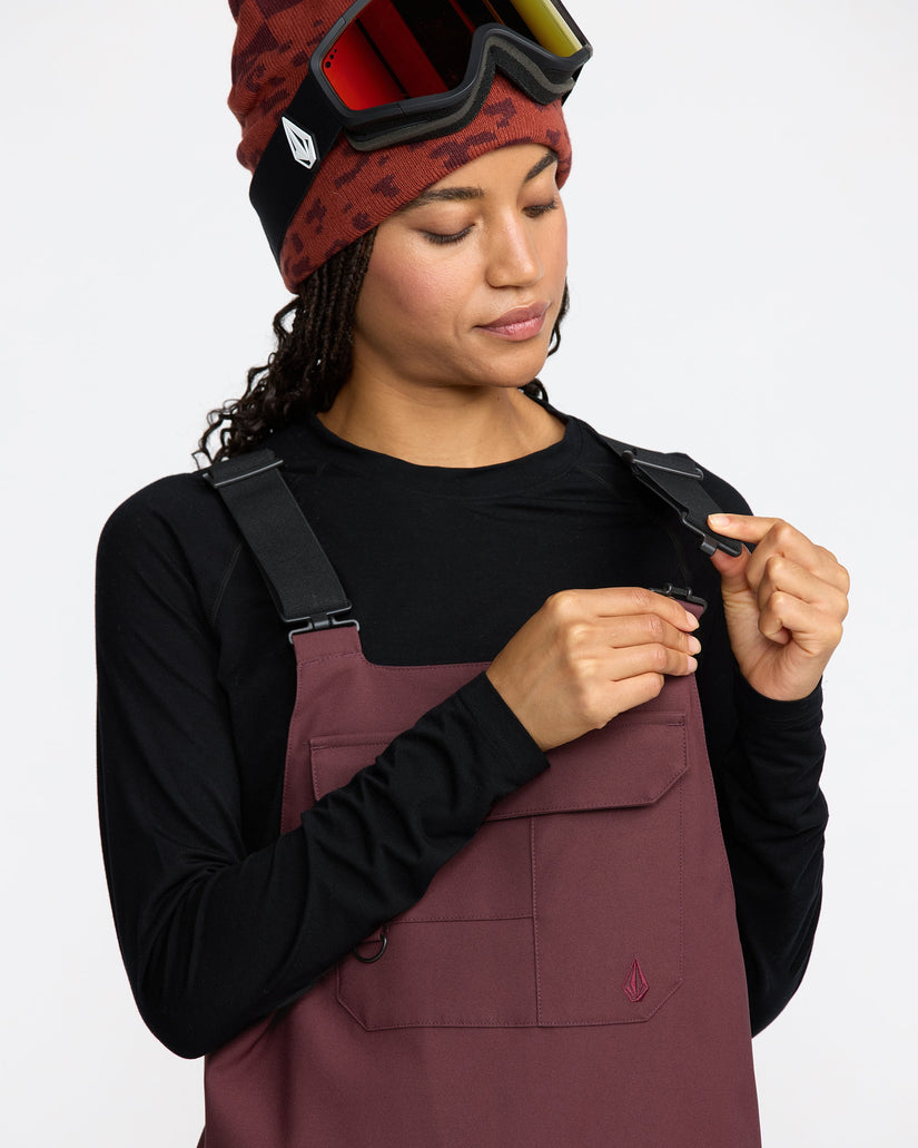 Creston 3D Stretch Latzhose - Oxblood