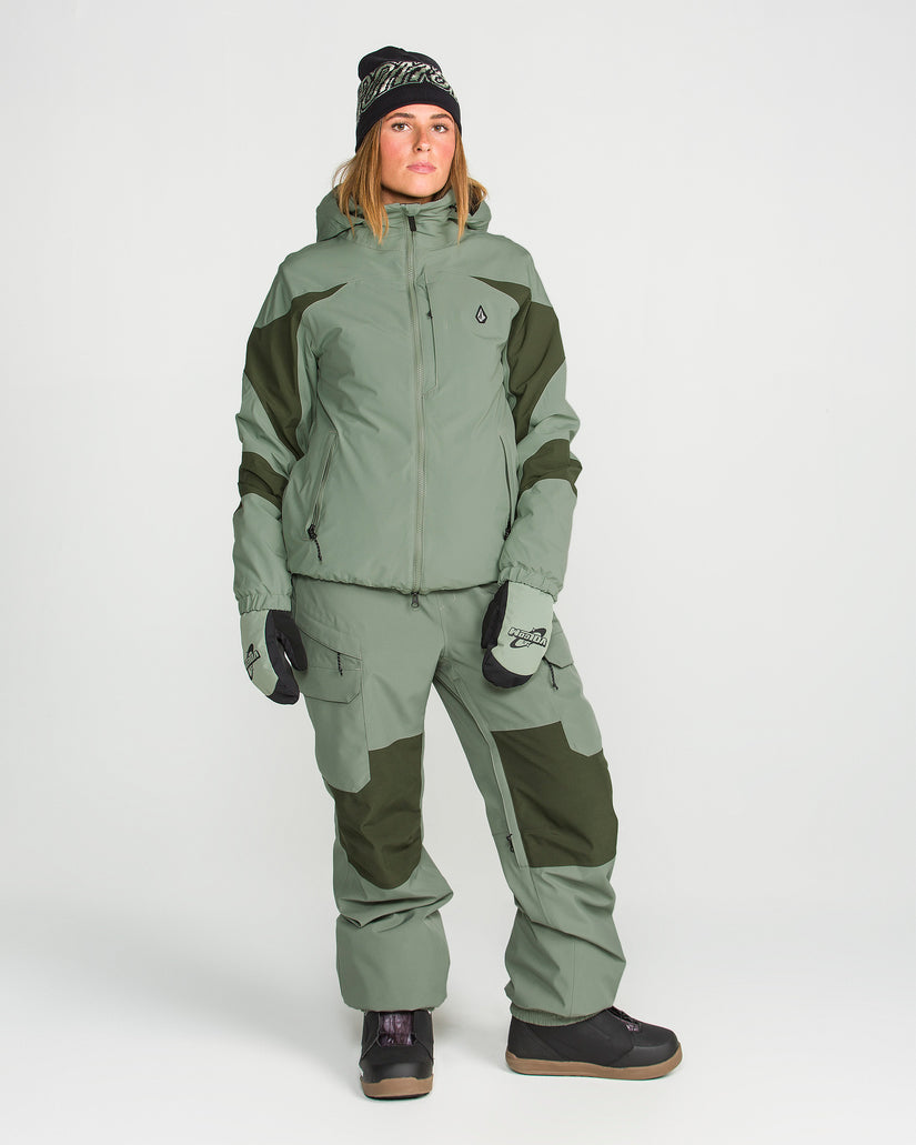 Creston 3D Stretch 15K Latzhose - Light Green