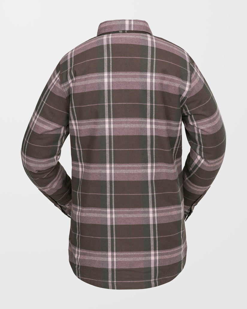 Insulated Riding Flannel Jacke - Dusty Lavender