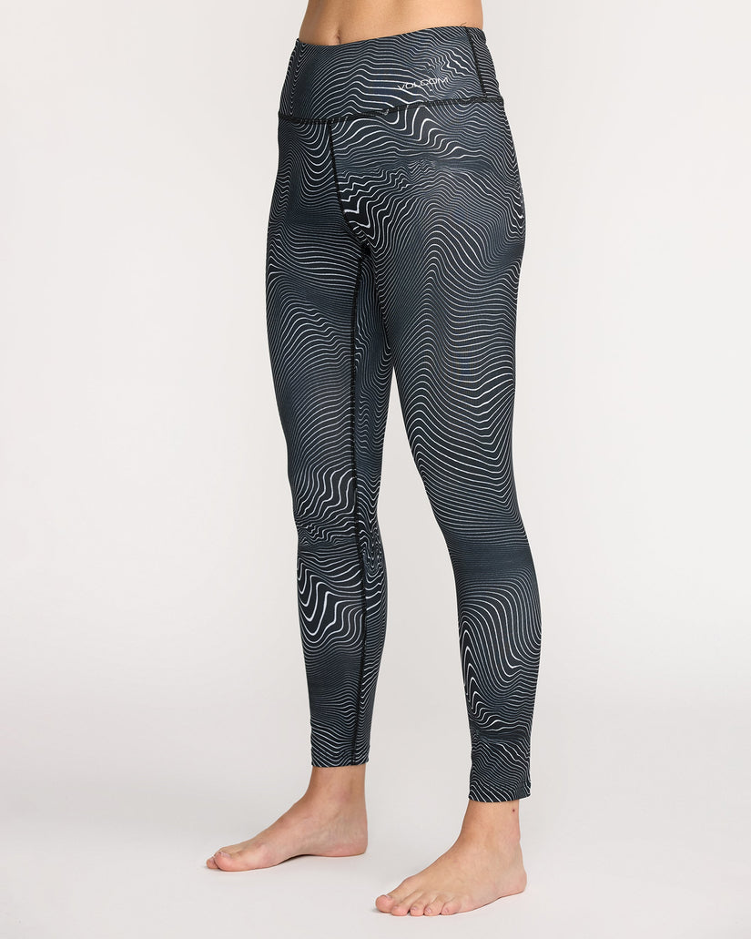 W V-Science Basisschicht-Leggings - Black White