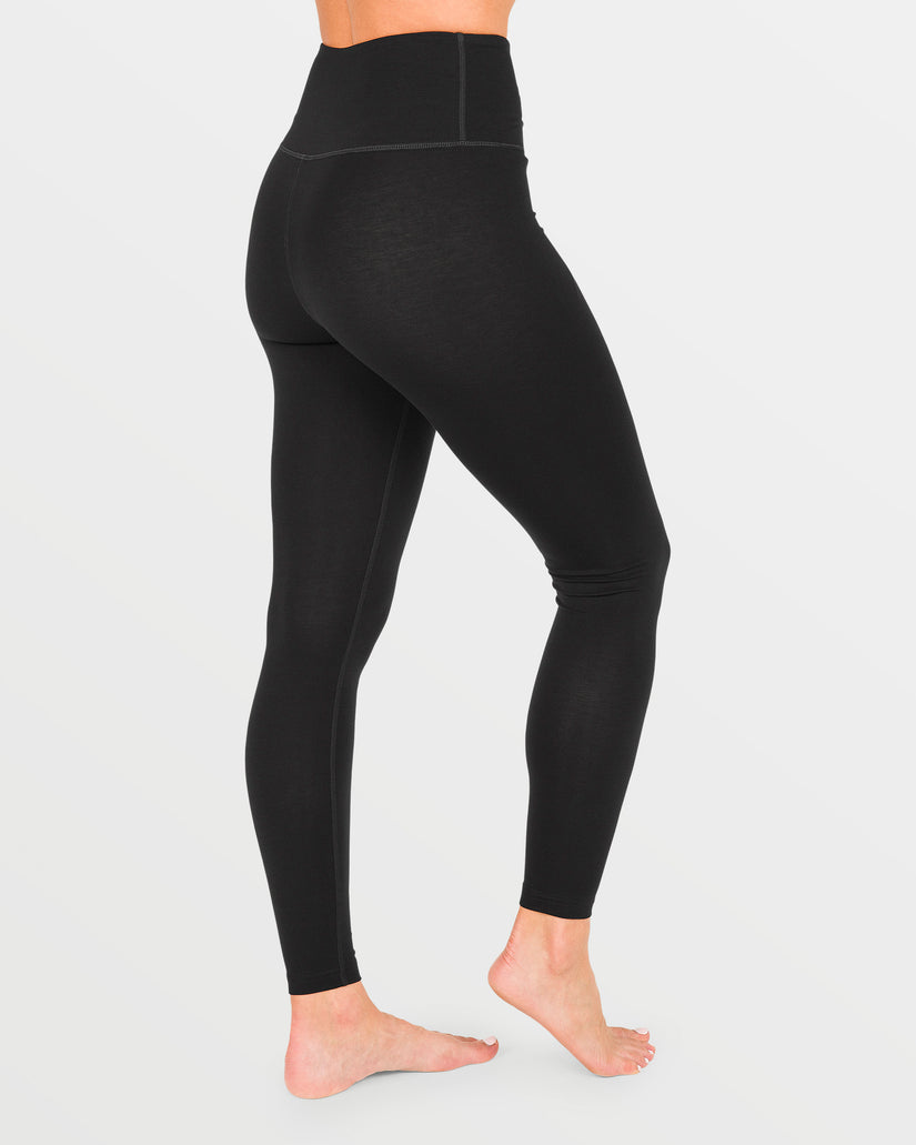 W Merino Blend Basisschicht-Hose - Black