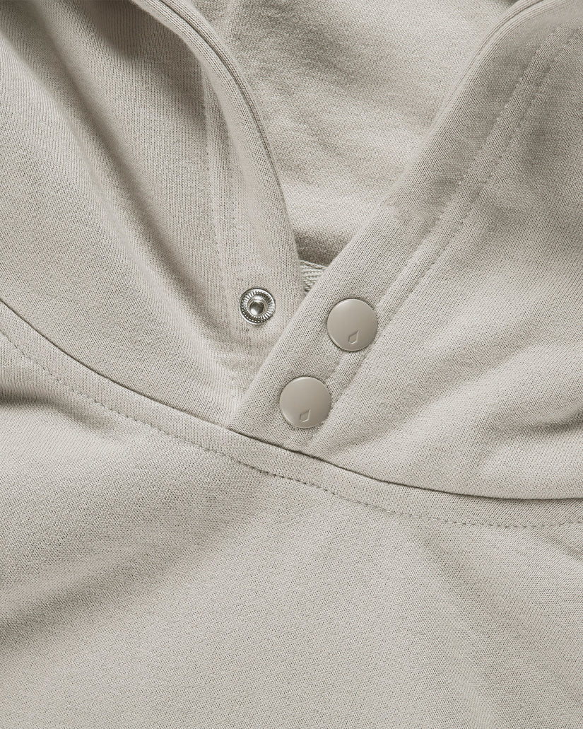 Costus Fleece Kapuzenpullover - Stone
