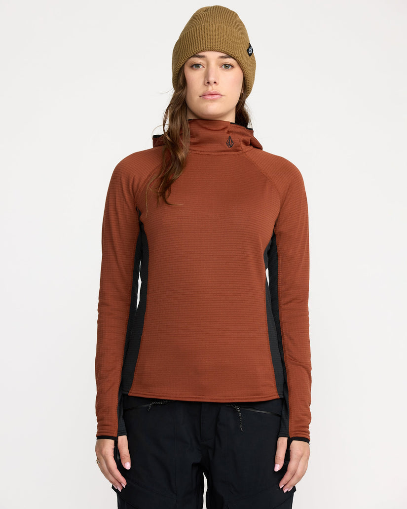 Gridlock Balaclava Kapuzenpullover - Henna