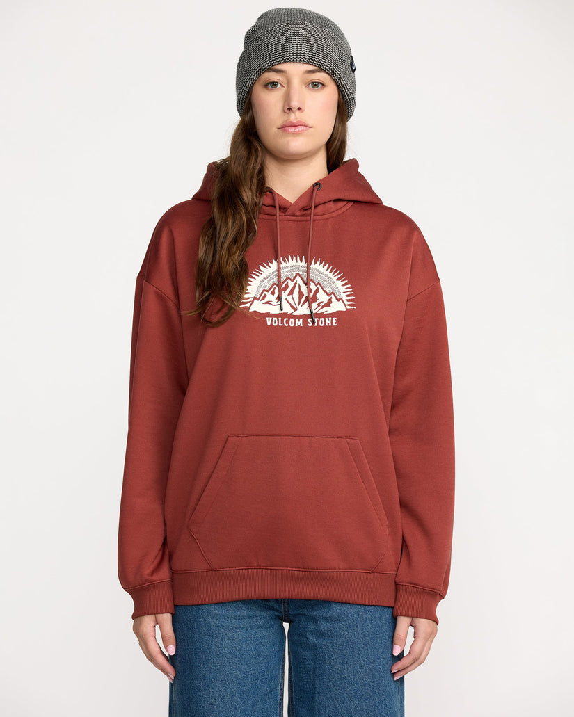 Essential Hydro Kapuzenpullover - Henna