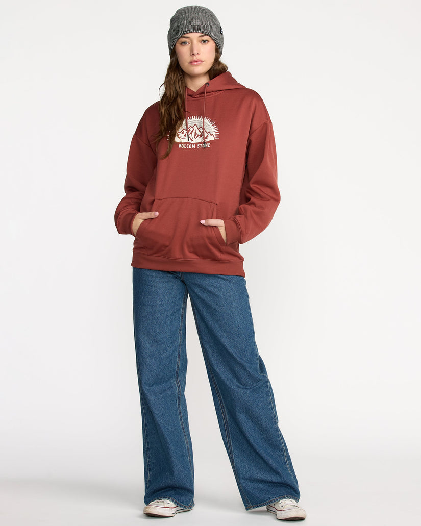 Essential Hydro Kapuzenpullover - Henna