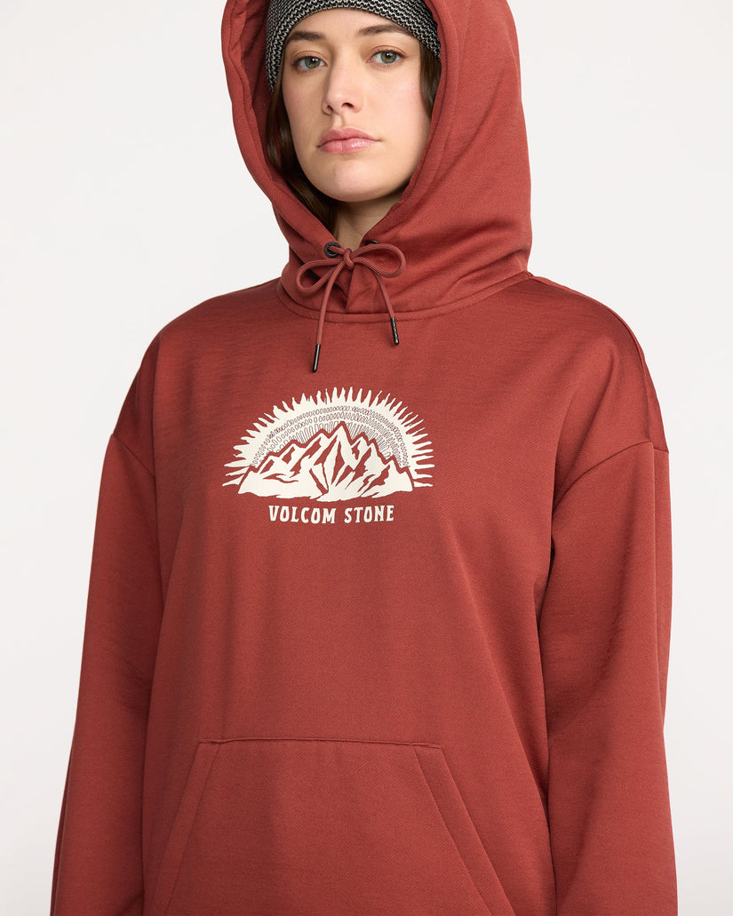 Essential Hydro Kapuzenpullover - Henna
