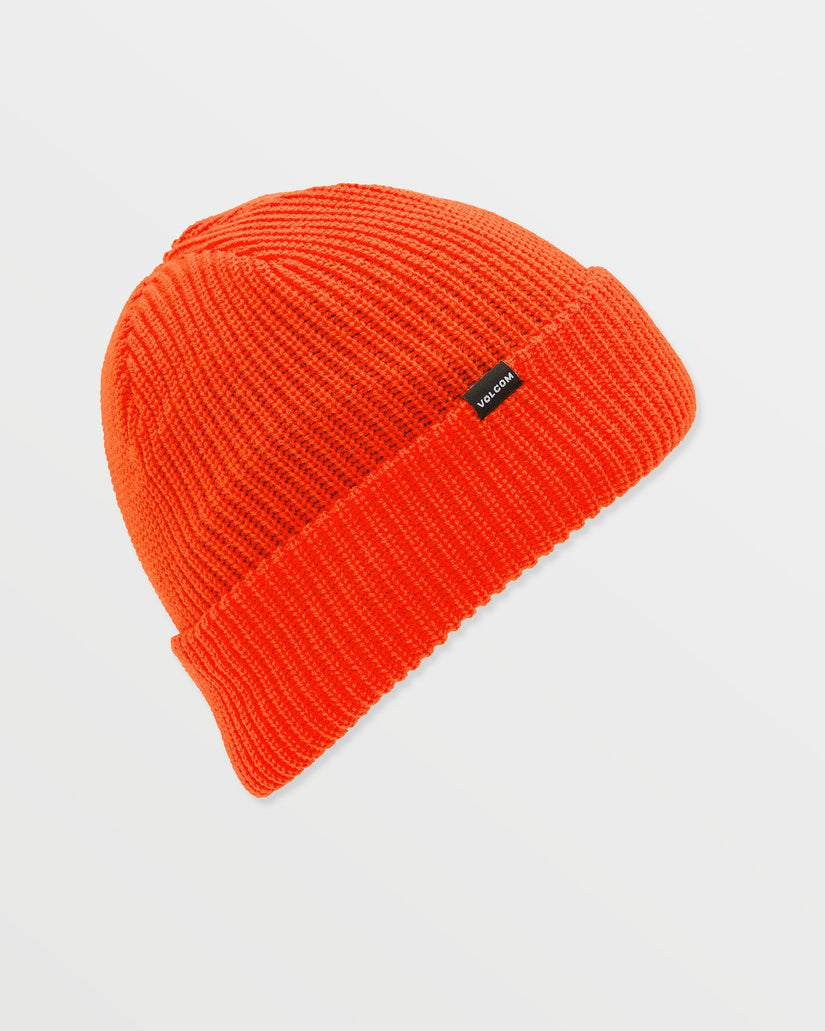 Sweep Lined Beanie - Orange Shock