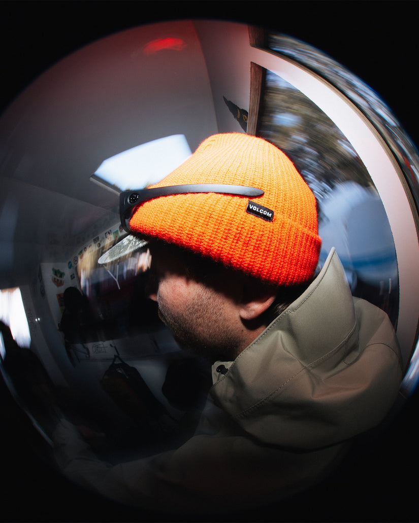 Sweep Lined Beanie - Orange Shock