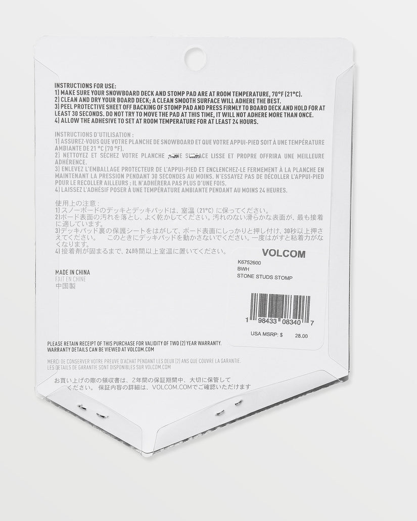 Stone Studs Stomp - Black White