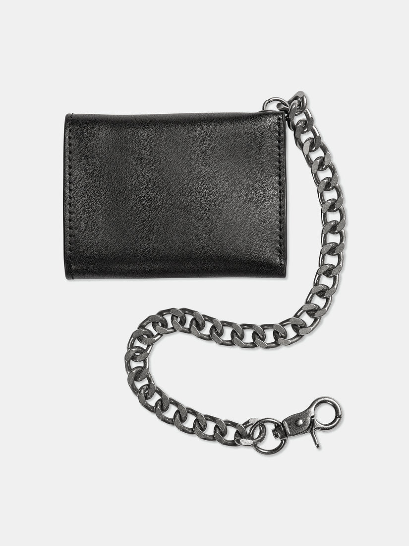 V Ent Leather Geldbeutel - BLACK