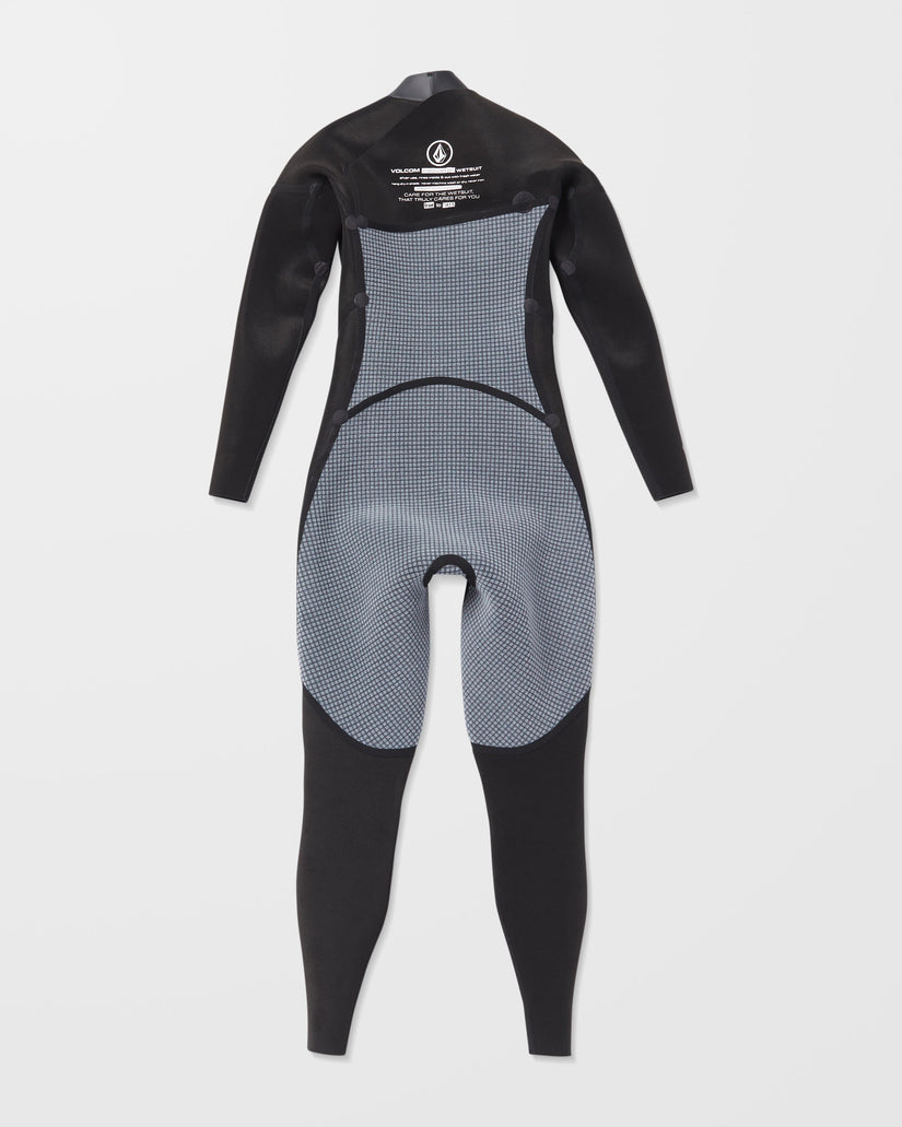 4/3Mm Chest Zip Neoprenanzug - Black