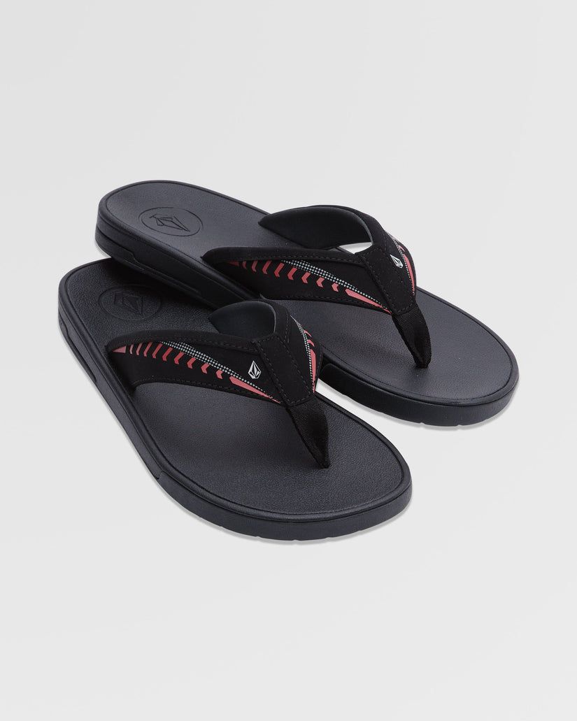 Jack Robinson Sandalen - BLACK RED