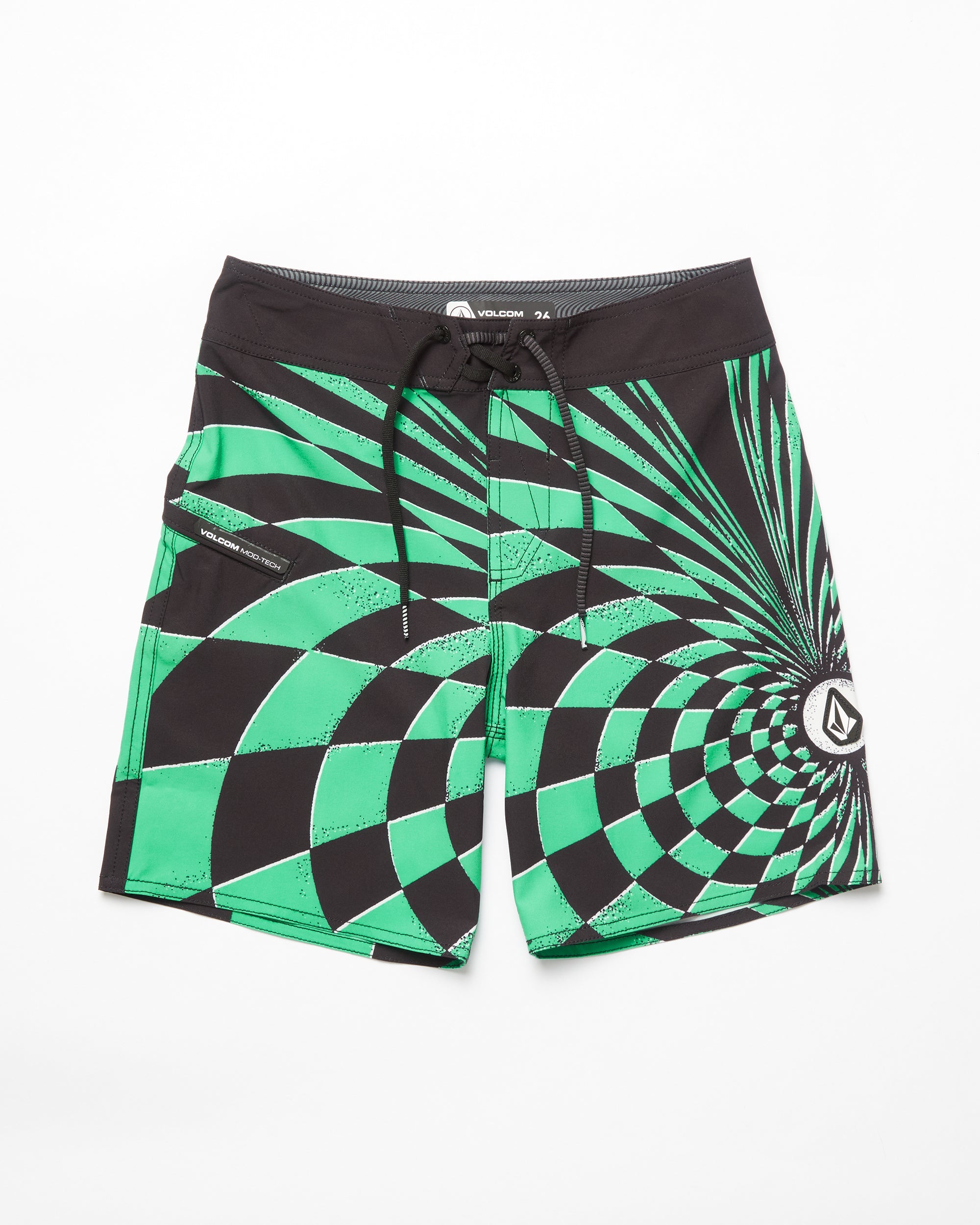 Mod Spiral Stone Shield Boardshorts - MINT - (KINDER)