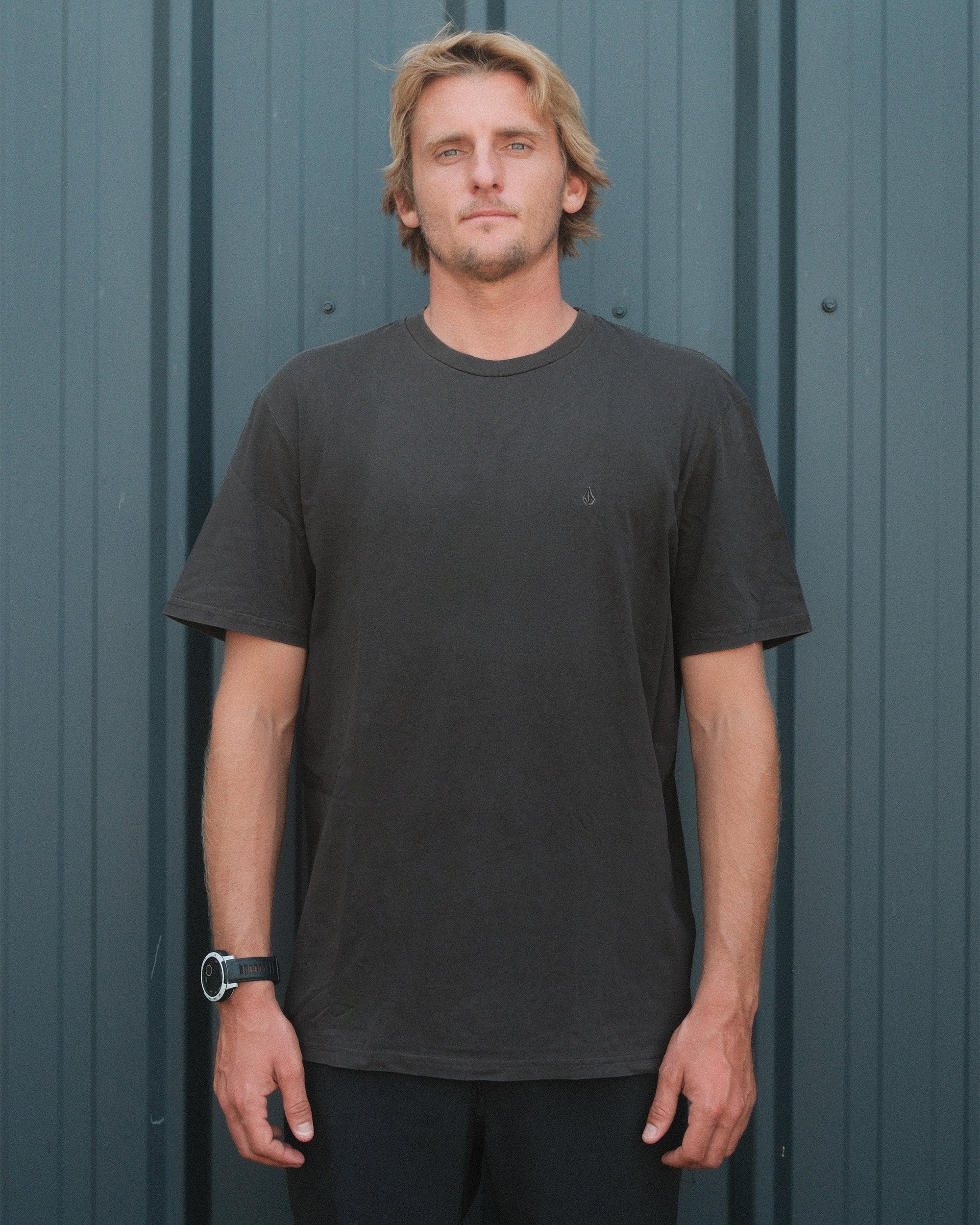 Volcom Herren Crisp Stone T-Shirt – Basic Fit, Kurzarm – 1er Pack, Mit Original-Logo Print