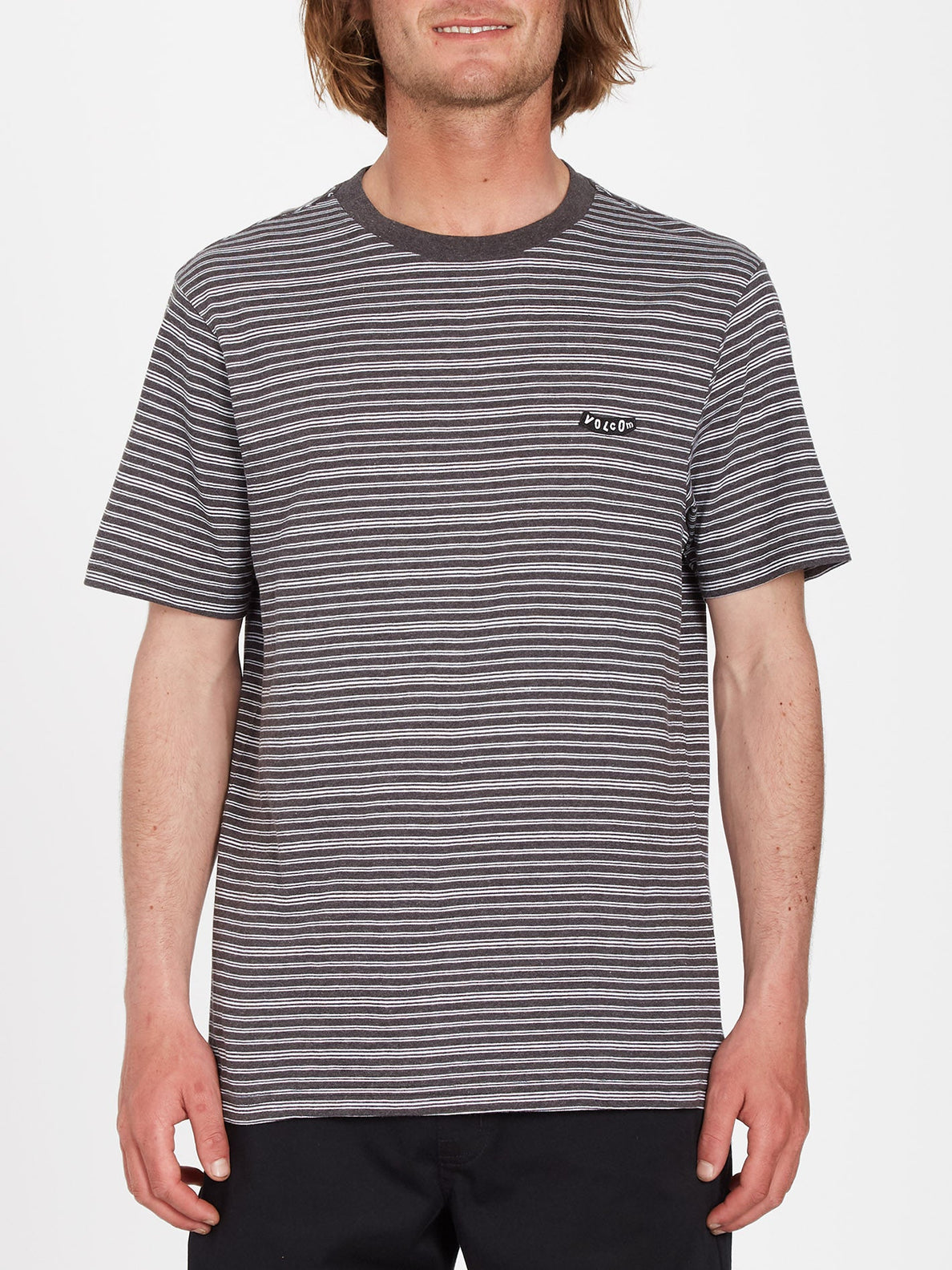 Static Stripe T-shirt - BLACK (A0112302_BLK) [F]