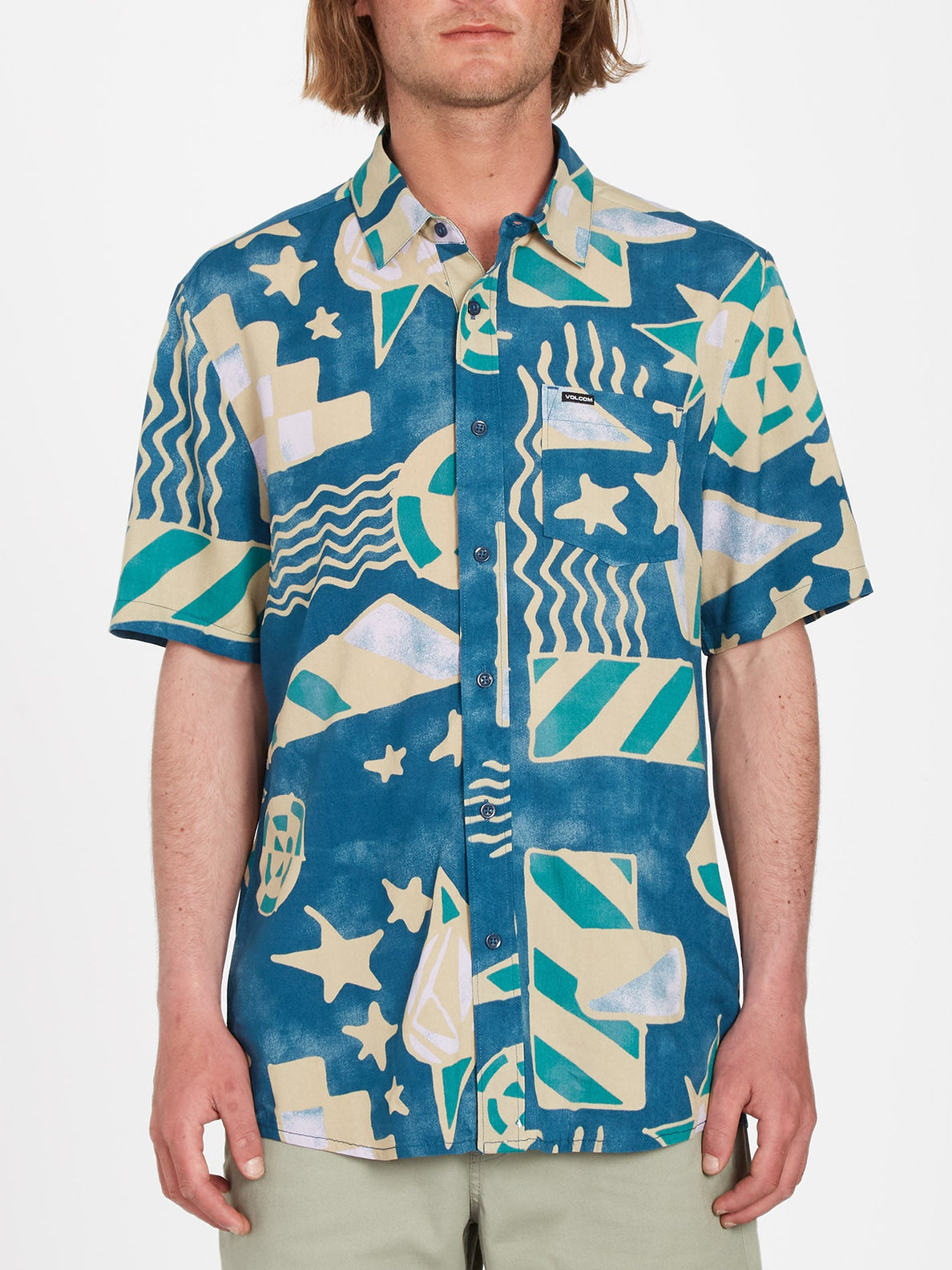 Hand Geo Shirt - AGED INDIGO (A0412310_AIN) [F]