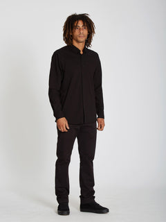 Oxford Stretch Shirt - NEW BLACK (A0511801_NBK) [10]