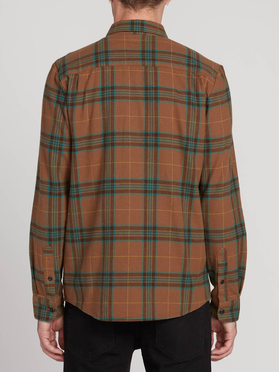 Caden Plaid Shirt - Mud (A0531906_MUD) [B]