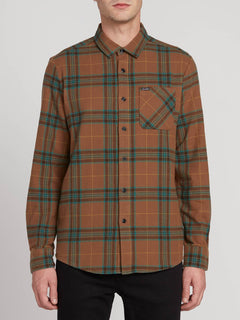 Caden Plaid Shirt - Mud (A0531906_MUD) [F]