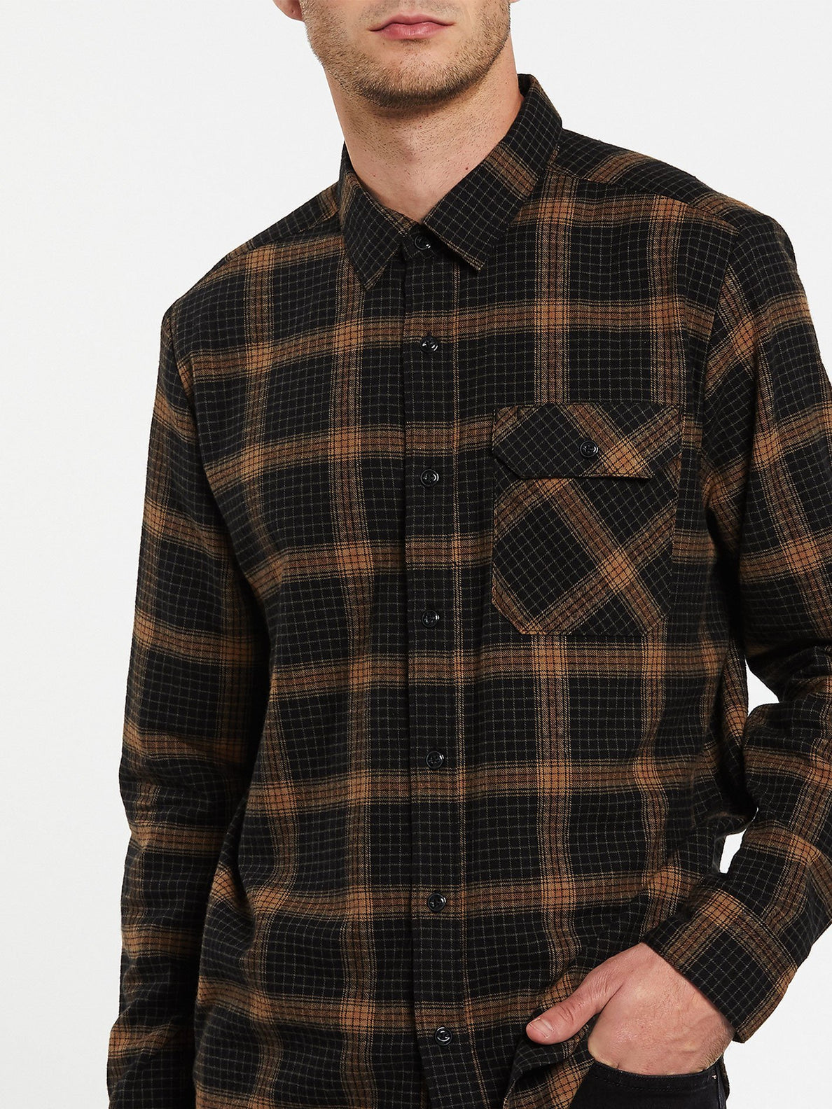 VOLCOM X GIRL SKATEBOARDS L/S (A0532002_BLK) [2]