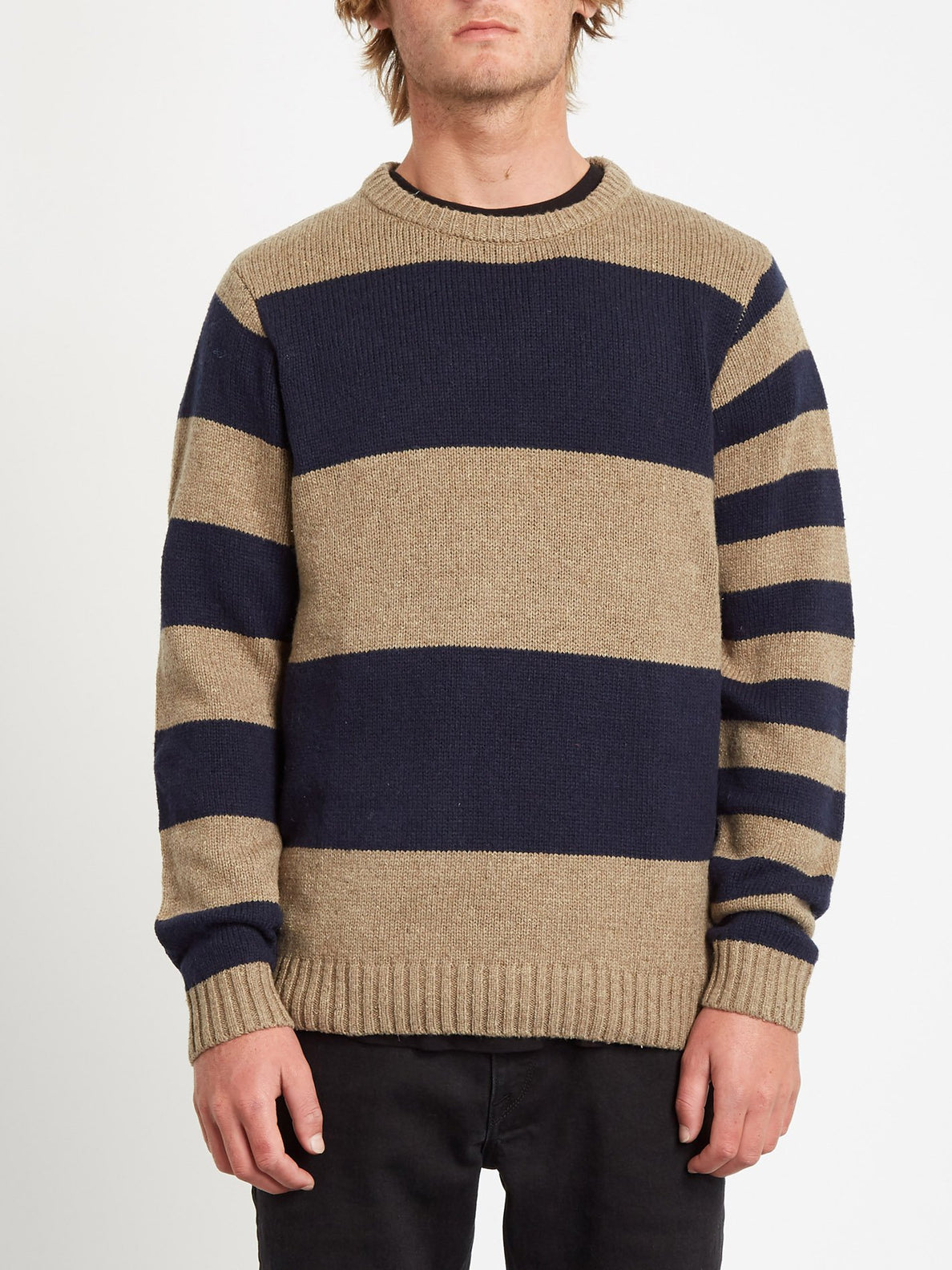 EDMONDER STRIPED SWEATER (A0731904_KHA) [F]