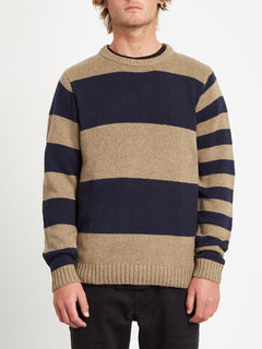 EDMONDER STRIPED SWEATER (A0731904_KHA) [F]