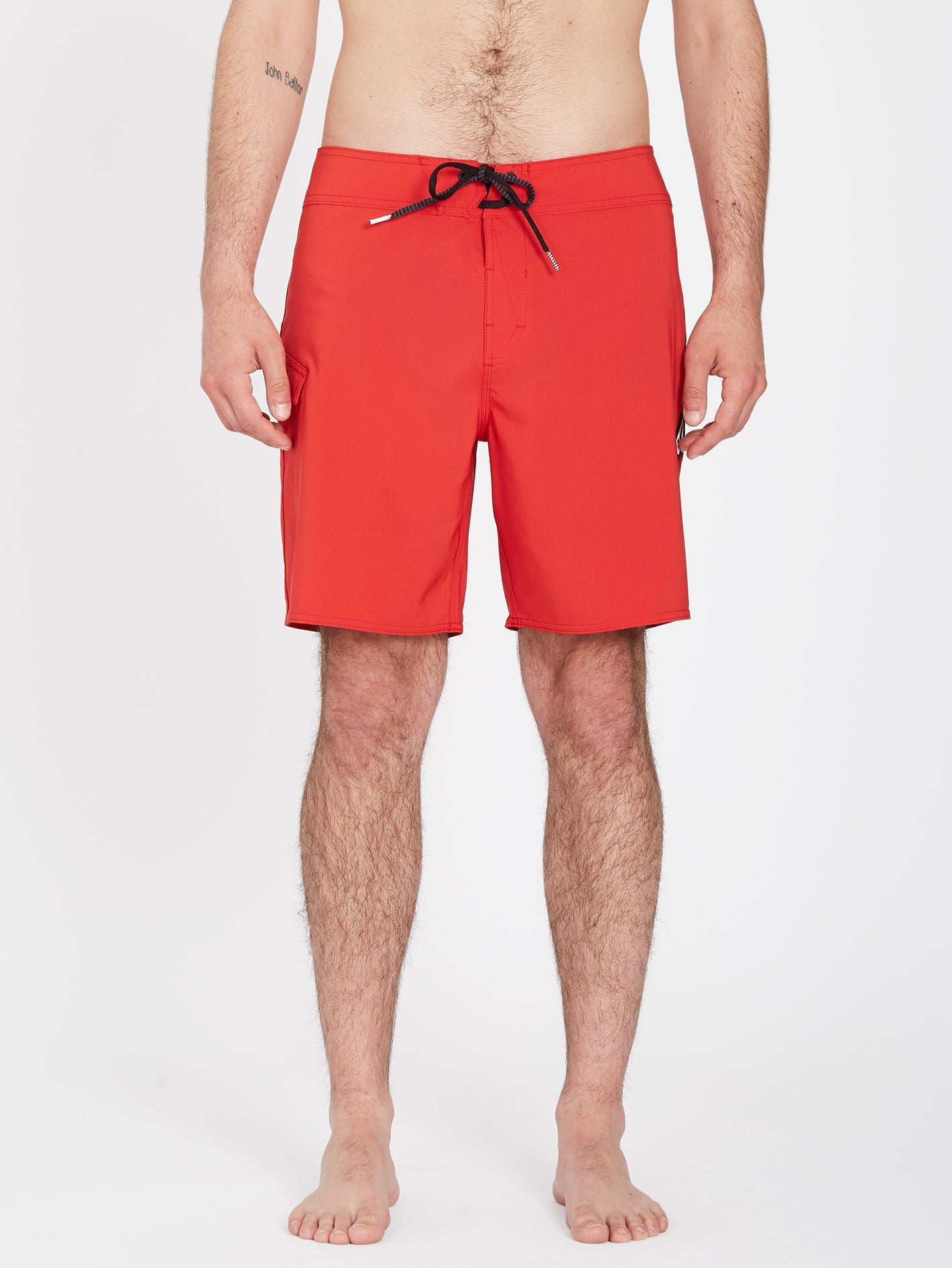Lido Solid Mod 18" Badeshorts - RIBBON RED