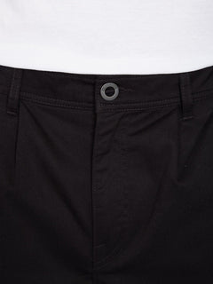 Pleated Chino Trousers - BLACK (A1112300_BLK) [5]