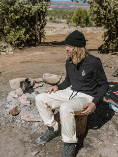Rainer Elastic Waist Pant - WHITECAP GREY