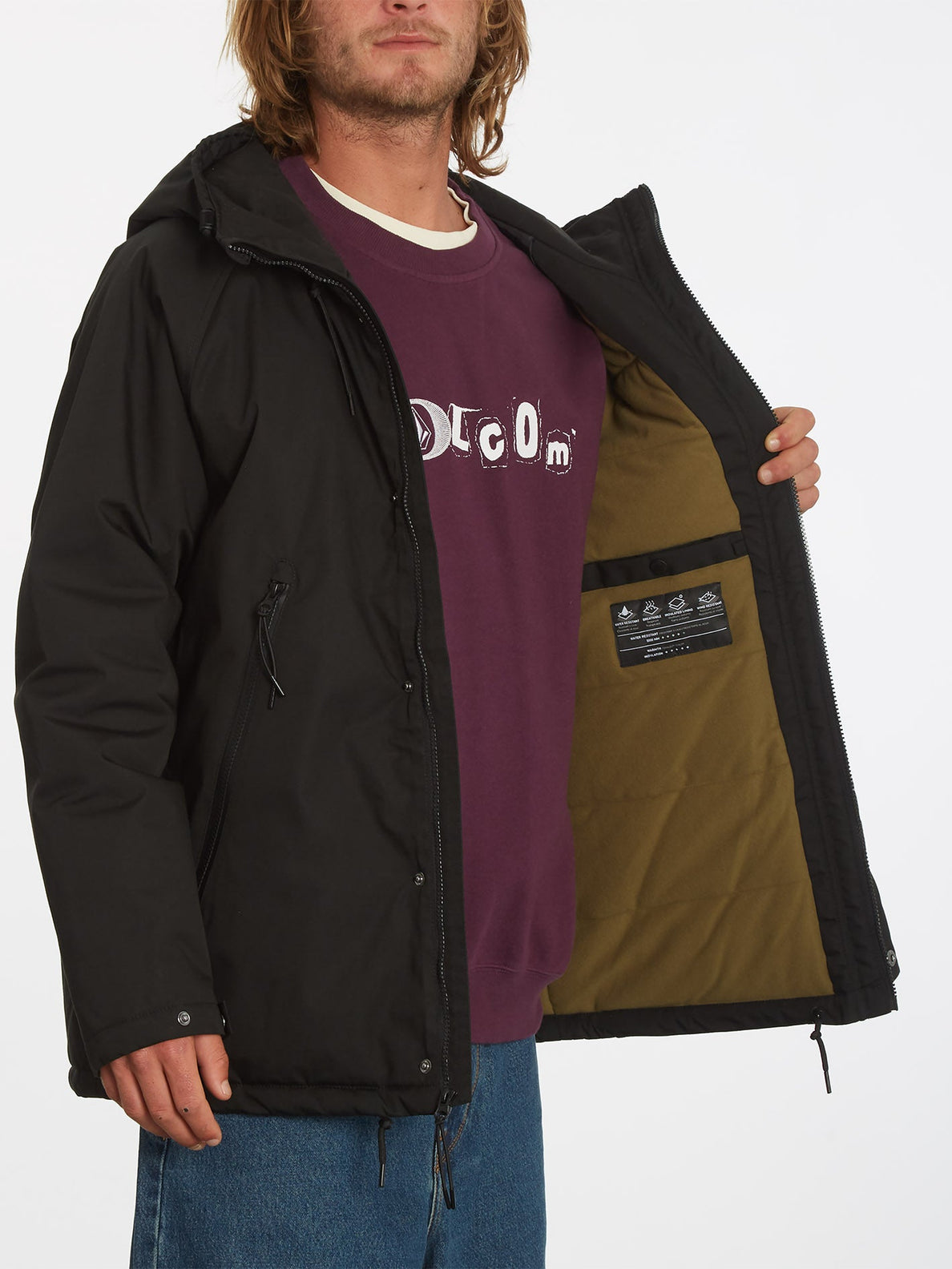 Stoke Stone Jacket - BLACK – Volcom Deutschland