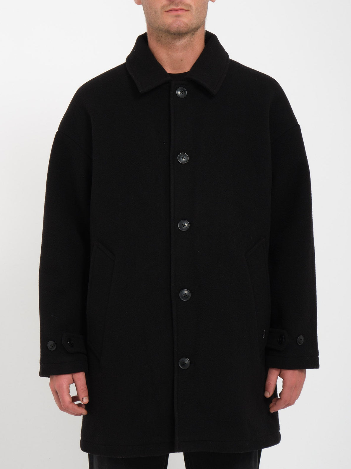 Floyder Peacoat Mantel - BLACK - Herren - Volcom Deutschland