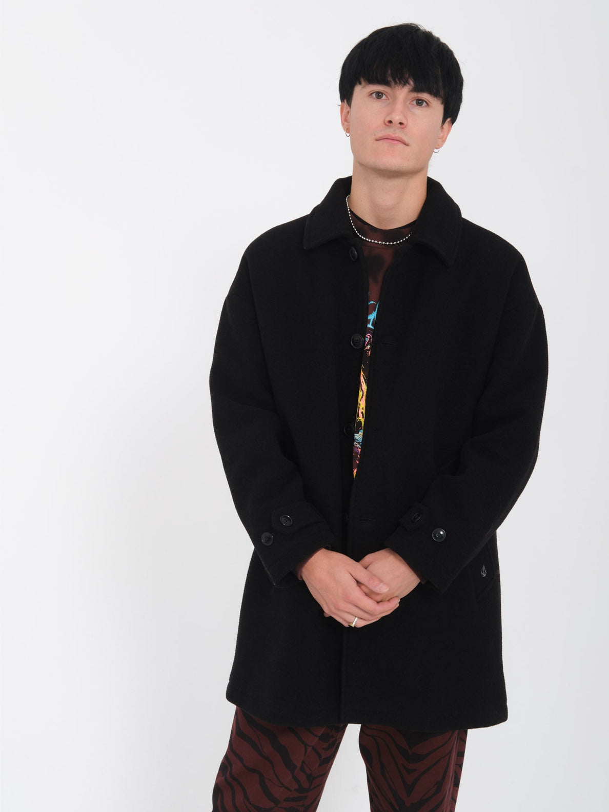 Floyder Peacoat Mantel - BLACK - Herren - Volcom Deutschland