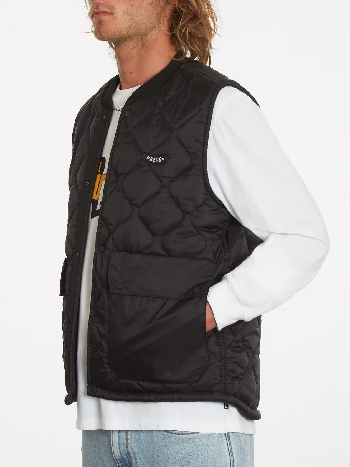 Bowered Vest (Reversible) - BLACK (A1832201_BLK) [1]